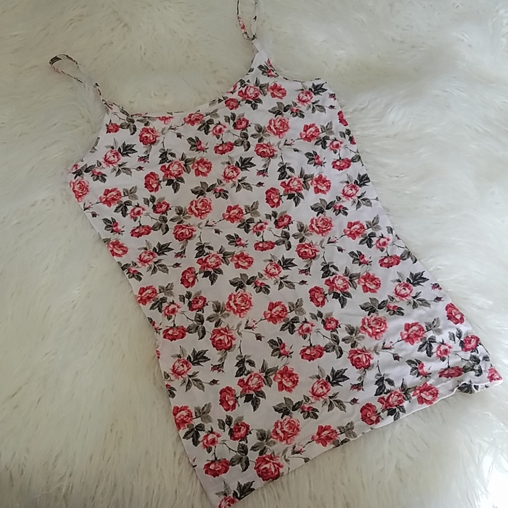 Rose print camisole